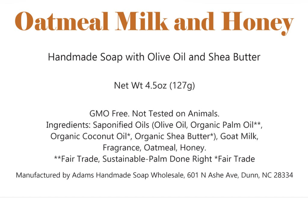 Oatmeal Milk and Honey Soap