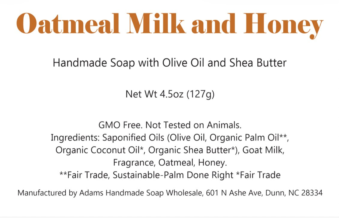 Oatmeal Milk and Honey Soap
