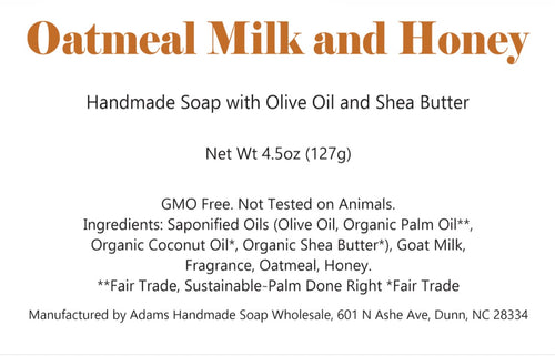 Oatmeal Milk and Honey Soap