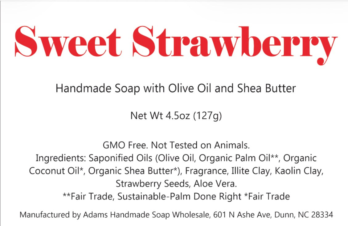 Organic Sweet Strawberry Soap