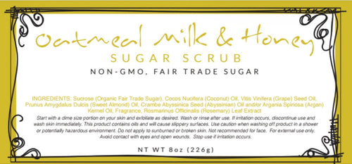 Oatmeal and Honey Sugar Scrub